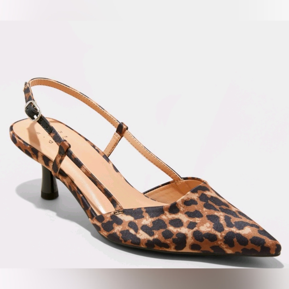 Leopard print heels